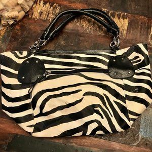 Large Zebra Print Mom Tote